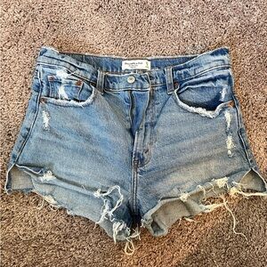 A&F High Rise Mom Shorts